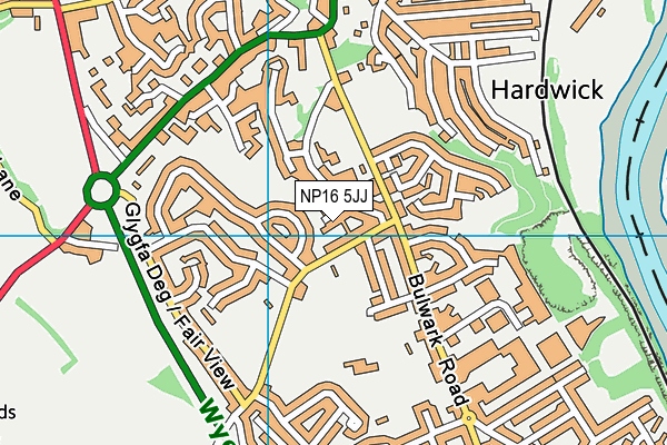 NP16 5JJ map - OS VectorMap District (Ordnance Survey) NP16 5JJ map - OS VectorMap District (Ordnance Survey)