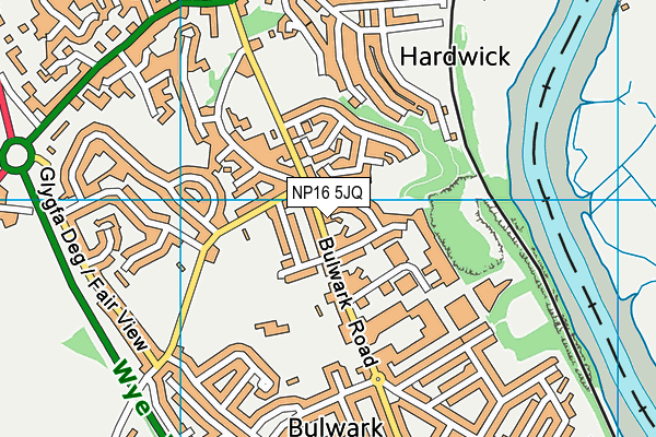 NP16 5JQ map - OS VectorMap District (Ordnance Survey) NP16 5JQ map - OS VectorMap District (Ordnance Survey)