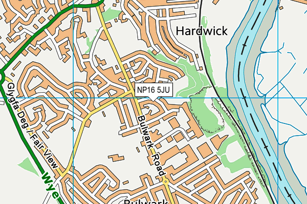 NP16 5JU map - OS VectorMap District (Ordnance Survey) NP16 5JU map - OS VectorMap District (Ordnance Survey)