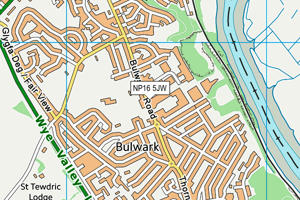 NP16 5JW map - OS VectorMap District (Ordnance Survey) NP16 5JW map - OS VectorMap District (Ordnance Survey)