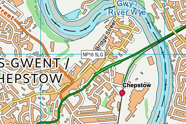 NP16 5LG map - OS VectorMap District (Ordnance Survey) NP16 5LG map - OS VectorMap District (Ordnance Survey)