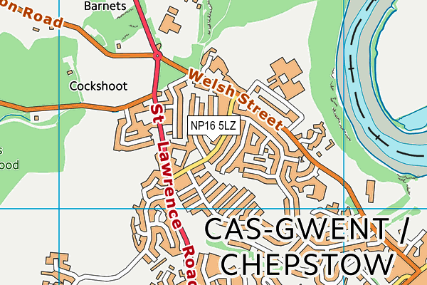 NP16 5LZ map - OS VectorMap District (Ordnance Survey) NP16 5LZ map - OS VectorMap District (Ordnance Survey)