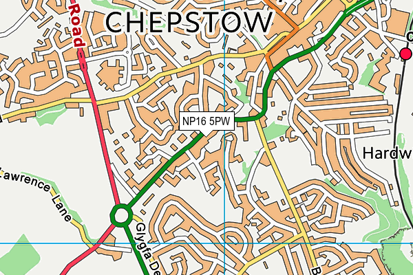 NP16 5PW map - OS VectorMap District (Ordnance Survey) NP16 5PW map - OS VectorMap District (Ordnance Survey)