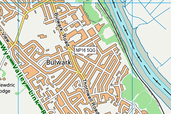 NP16 5QG map - OS VectorMap District (Ordnance Survey) NP16 5QG map - OS VectorMap District (Ordnance Survey)