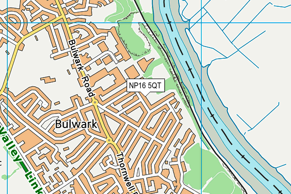 NP16 5QT map - OS VectorMap District (Ordnance Survey) NP16 5QT map - OS VectorMap District (Ordnance Survey)