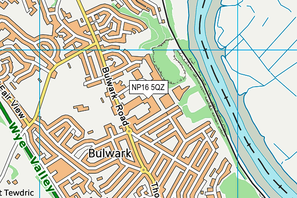 NP16 5QZ map - OS VectorMap District (Ordnance Survey) NP16 5QZ map - OS VectorMap District (Ordnance Survey)