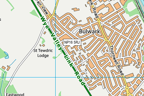 NP16 5RJ map - OS VectorMap District (Ordnance Survey) NP16 5RJ map - OS VectorMap District (Ordnance Survey)