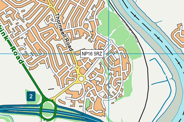 NP16 5RZ map - OS VectorMap District (Ordnance Survey) NP16 5RZ map - OS VectorMap District (Ordnance Survey)
