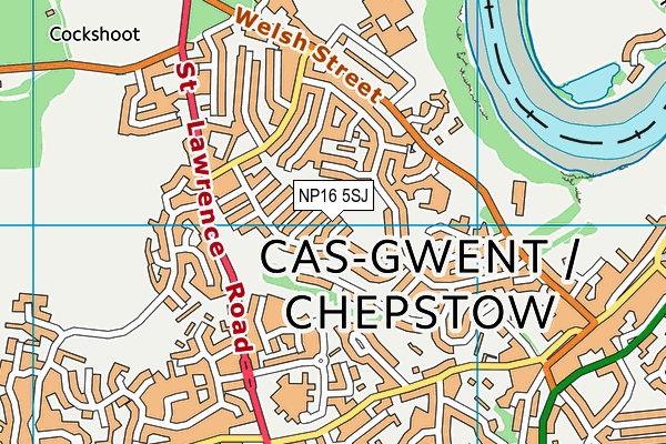 NP16 5SJ map - OS VectorMap District (Ordnance Survey) NP16 5SJ map - OS VectorMap District (Ordnance Survey)