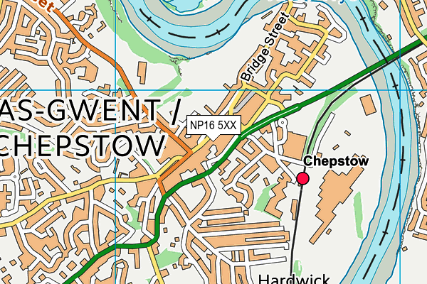 NP16 5XX map - OS VectorMap District (Ordnance Survey)