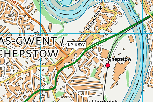 NP16 5XY map - OS VectorMap District (Ordnance Survey) NP16 5XY map - OS VectorMap District (Ordnance Survey)