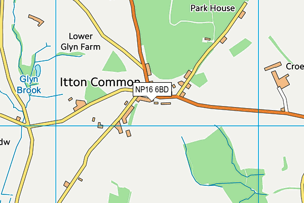 NP16 6BD map - OS VectorMap District (Ordnance Survey) NP16 6BD map - OS VectorMap District (Ordnance Survey)
