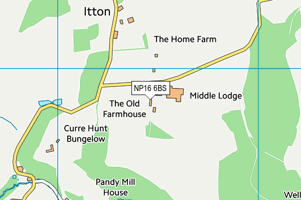 NP16 6BS map - OS VectorMap District (Ordnance Survey) NP16 6BS map - OS VectorMap District (Ordnance Survey)
