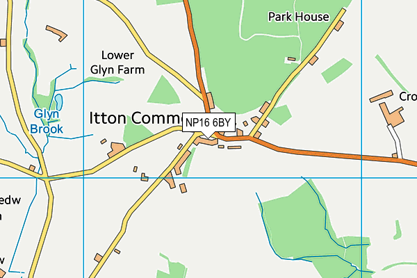 NP16 6BY map - OS VectorMap District (Ordnance Survey) NP16 6BY map - OS VectorMap District (Ordnance Survey)
