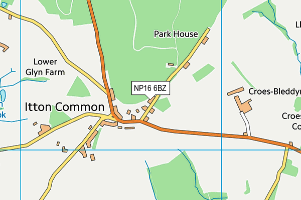 NP16 6BZ map - OS VectorMap District (Ordnance Survey) NP16 6BZ map - OS VectorMap District (Ordnance Survey)