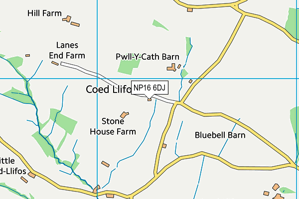 NP16 6DJ map - OS VectorMap District (Ordnance Survey) NP16 6DJ map - OS VectorMap District (Ordnance Survey)