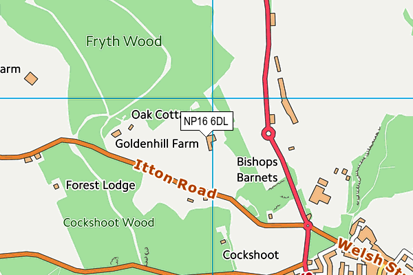 NP16 6DL map - OS VectorMap District (Ordnance Survey) NP16 6DL map - OS VectorMap District (Ordnance Survey)
