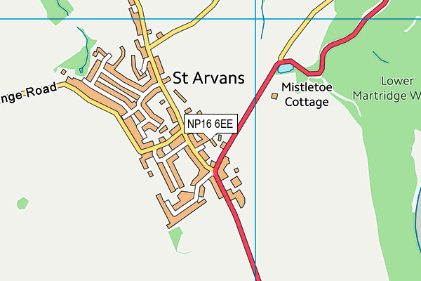 NP16 6EE map - OS VectorMap District (Ordnance Survey) NP16 6EE map - OS VectorMap District (Ordnance Survey)