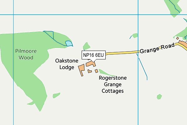 NP16 6EU map - OS VectorMap District (Ordnance Survey)