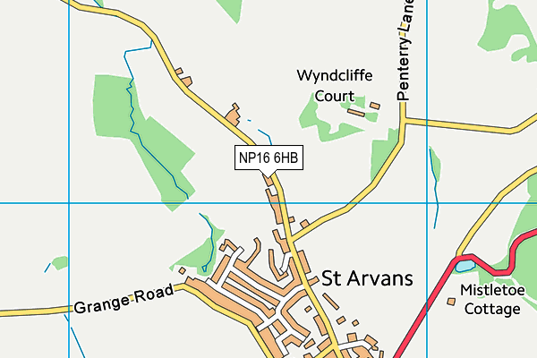 NP16 6HB map - OS VectorMap District (Ordnance Survey)