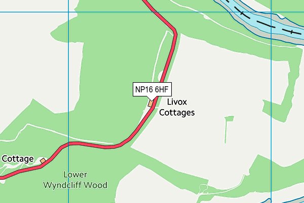 NP16 6HF map - OS VectorMap District (Ordnance Survey)