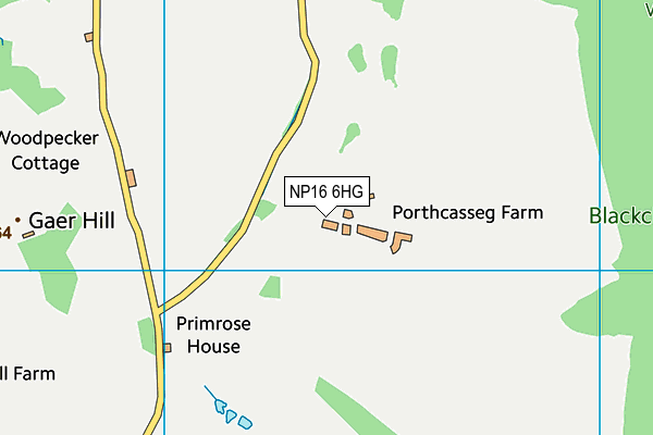 NP16 6HG map - OS VectorMap District (Ordnance Survey)