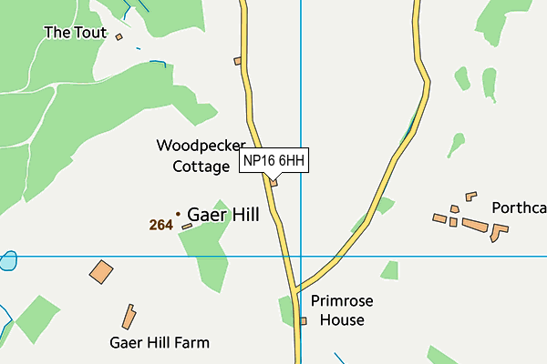 NP16 6HH map - OS VectorMap District (Ordnance Survey) NP16 6HH map - OS VectorMap District (Ordnance Survey)