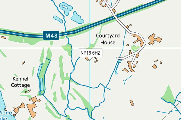 NP16 6HZ map - OS VectorMap District (Ordnance Survey) NP16 6HZ map - OS VectorMap District (Ordnance Survey)