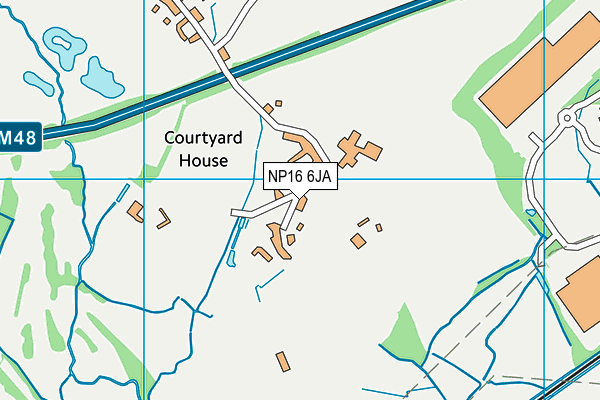NP16 6JA map - OS VectorMap District (Ordnance Survey) NP16 6JA map - OS VectorMap District (Ordnance Survey)
