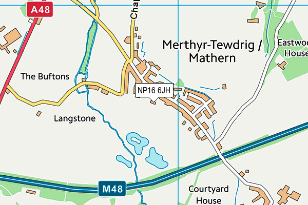 NP16 6JH map - OS VectorMap District (Ordnance Survey) NP16 6JH map - OS VectorMap District (Ordnance Survey)