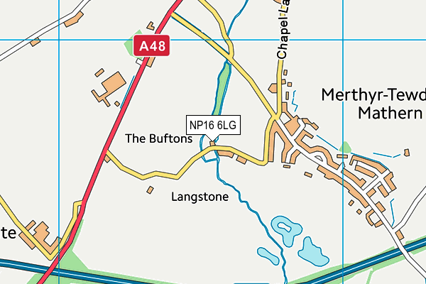 NP16 6LG map - OS VectorMap District (Ordnance Survey) NP16 6LG map - OS VectorMap District (Ordnance Survey)
