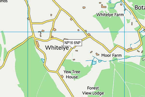 NP16 6NP map - OS VectorMap District (Ordnance Survey)