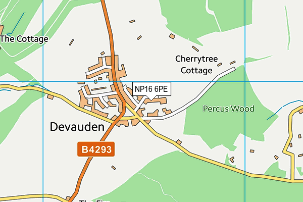 NP16 6PE map - OS VectorMap District (Ordnance Survey)