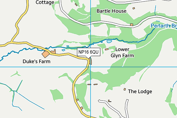 NP16 6QU map - OS VectorMap District (Ordnance Survey) NP16 6QU map - OS VectorMap District (Ordnance Survey)