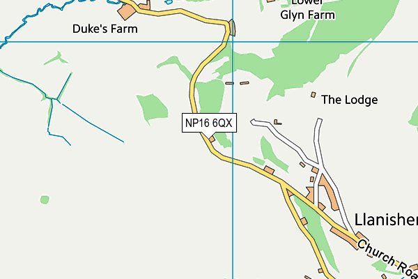 NP16 6QX map - OS VectorMap District (Ordnance Survey)