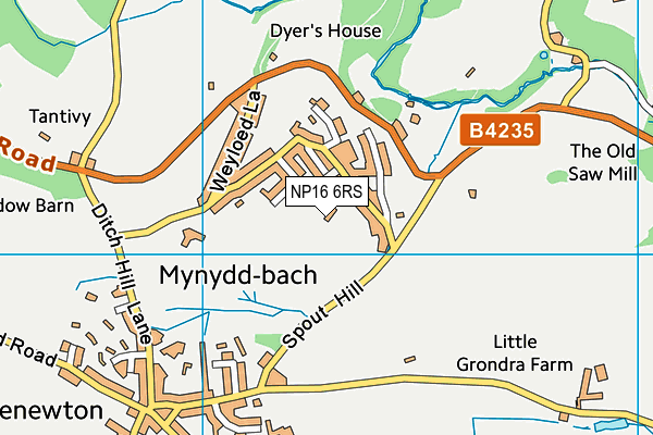 NP16 6RS map - OS VectorMap District (Ordnance Survey) NP16 6RS map - OS VectorMap District (Ordnance Survey)