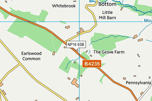 NP16 6SB map - OS VectorMap District (Ordnance Survey) NP16 6SB map - OS VectorMap District (Ordnance Survey)