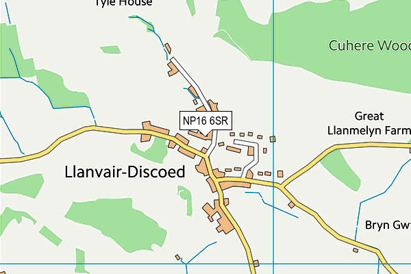 NP16 6SR map - OS VectorMap District (Ordnance Survey) NP16 6SR map - OS VectorMap District (Ordnance Survey)