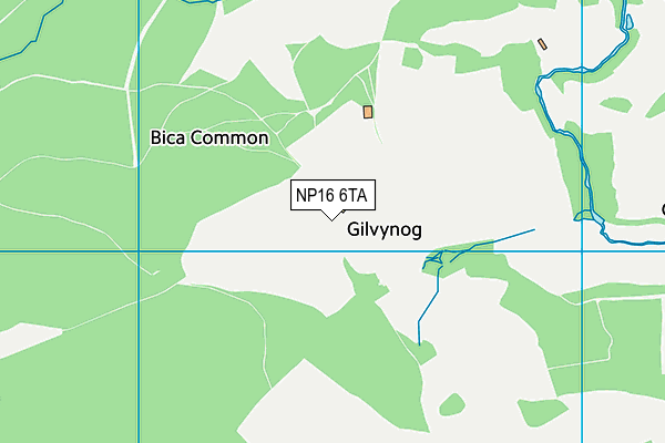 NP16 6TA map - OS VectorMap District (Ordnance Survey) NP16 6TA map - OS VectorMap District (Ordnance Survey)