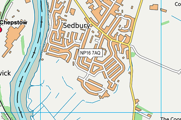 NP16 7AQ map - OS VectorMap District (Ordnance Survey) NP16 7AQ map - OS VectorMap District (Ordnance Survey)
