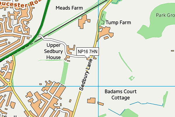 NP16 7HN map - OS VectorMap District (Ordnance Survey)