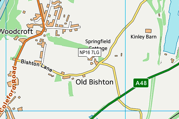 NP16 7LG map - OS VectorMap District (Ordnance Survey) NP16 7LG map - OS VectorMap District (Ordnance Survey)