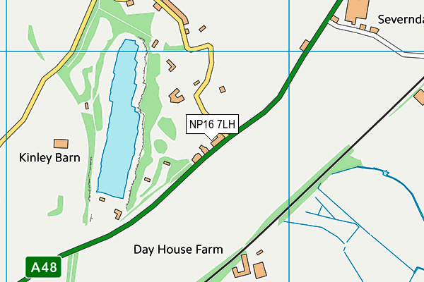 NP16 7LH map - OS VectorMap District (Ordnance Survey) NP16 7LH map - OS VectorMap District (Ordnance Survey)
