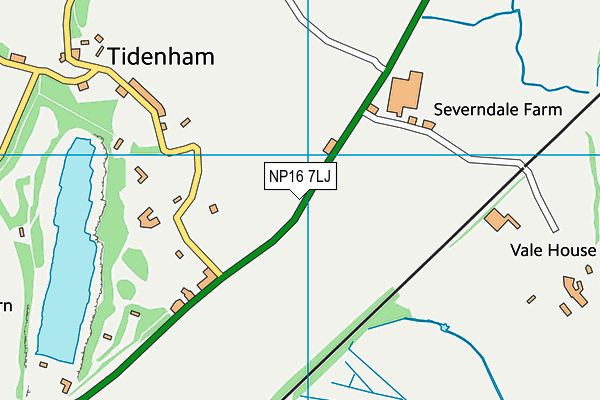 NP16 7LJ map - OS VectorMap District (Ordnance Survey) NP16 7LJ map - OS VectorMap District (Ordnance Survey)