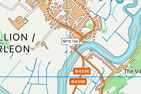 NP18 1AA map - OS VectorMap District (Ordnance Survey) NP18 1AA map - OS VectorMap District (Ordnance Survey)