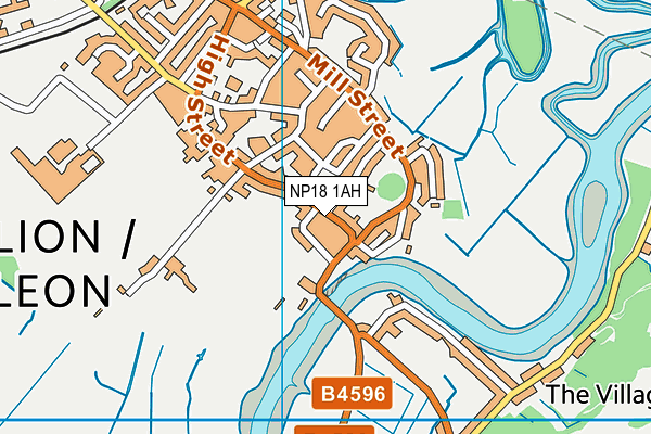 NP18 1AH map - OS VectorMap District (Ordnance Survey) NP18 1AH map - OS VectorMap District (Ordnance Survey)