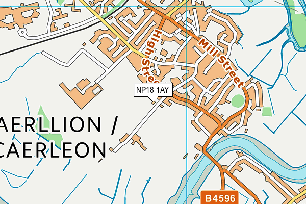NP18 1AY map - OS VectorMap District (Ordnance Survey) NP18 1AY map - OS VectorMap District (Ordnance Survey)