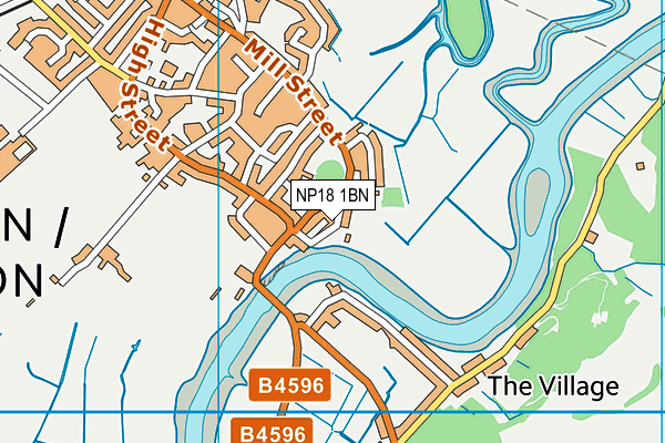 NP18 1BN map - OS VectorMap District (Ordnance Survey) NP18 1BN map - OS VectorMap District (Ordnance Survey)