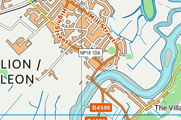 NP18 1DA map - OS VectorMap District (Ordnance Survey) NP18 1DA map - OS VectorMap District (Ordnance Survey)