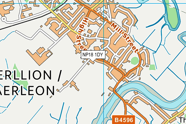 NP18 1DY map - OS VectorMap District (Ordnance Survey) NP18 1DY map - OS VectorMap District (Ordnance Survey)